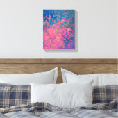 Abstract, roze, Paars en blauw, alcoholinkt Canvas Afdruk (Insitu (Slaapkamer))