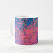 Abstract, roze, Paars en blauw, alcoholinkt Koffiemok (Voorkant links)