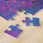 Abstract, roze, Paars en blauw, alcoholinkt Legpuzzel (Zijkant)