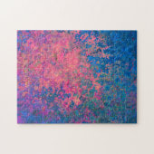 Abstract, roze, Paars en blauw, alcoholinkt Legpuzzel (Horizontaal)