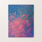 Abstract, roze, Paars en blauw, alcoholinkt Legpuzzel (Verticaal)