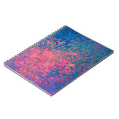 Abstract, roze, Paars en blauw, alcoholinkt Notitieboek (Linkerzijde)