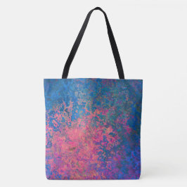 Abstract, roze, Paars en blauw, alcoholinkt Tote Bag