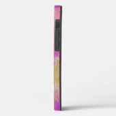 Abstract roze, paars en goud Case-Mate iPhone case (Achterkant / Links)