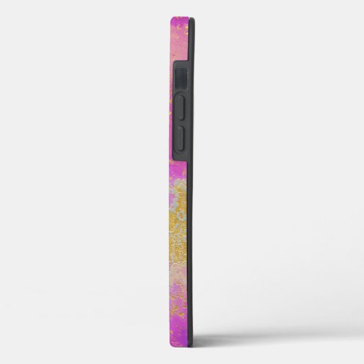 Abstract roze, paars en goud Case-Mate iPhone case (Achterkant / Links)