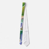 Abstract Roze, Paars, groen, blauw en wit Stropdas (Achterkant)