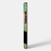 Abstract Roze Paars Teal Goud Case-Mate iPhone Case (Achterkant / Links)