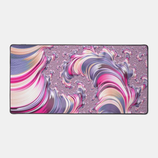 Abstract Roze Paarse Spiral Fractal Bureaumat (Voorkant)