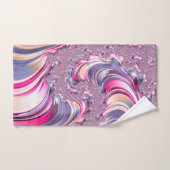 Abstract Roze Paarse Spiral Fractal Handdoek (Handdoek)