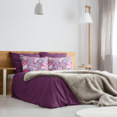 Abstract Roze Paarse Spiral Fractal Kussensloop