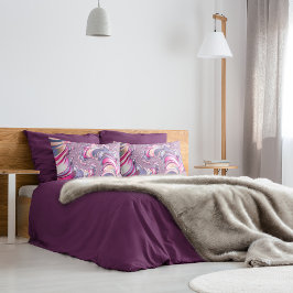 Abstract Roze Paarse Spiral Fractal Kussensloop