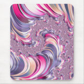 Abstract Roze Paarse Spiral Fractal Muismat (Voorkant)