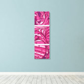 Abstract roze paneelschildering canvas afdruk (Insitu (Houten vloer))