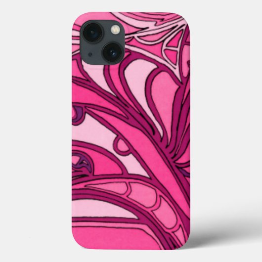 Abstract roze paneelschildering Case-Mate iPhone case (Achterkant)