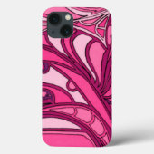 Abstract roze paneelschildering Case-Mate iPhone case (Achterkant)