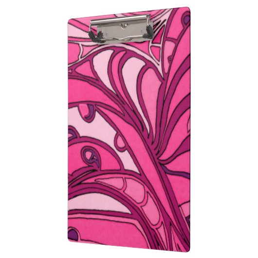 Abstract roze paneelschildering klembord (Links)