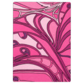 Abstract roze paneelschildering klembord (Achterkant)