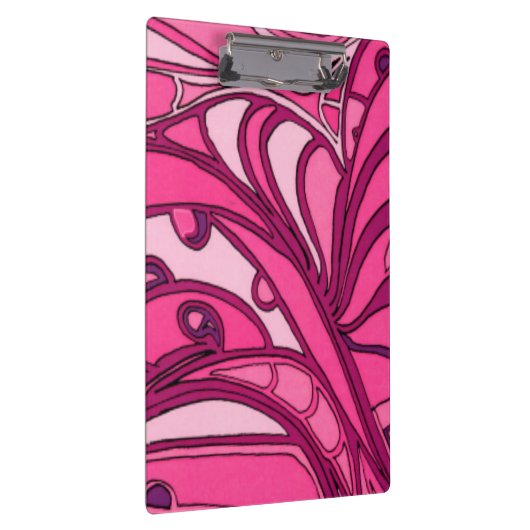 Abstract roze paneelschildering klembord (Rechts)