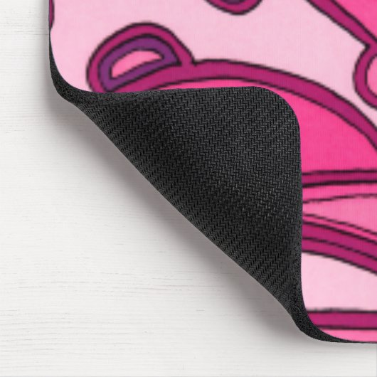 Abstract roze paneelschildering muismat (Hoek)