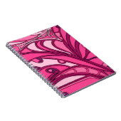 Abstract roze paneelschildering notitieboek (Rechterzijde)