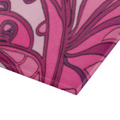 Abstract roze paneelschildering snijplank (Hoek)