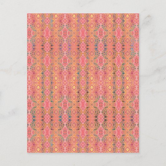 abstract roze patroon flyer (Achterkant)