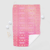 abstract roze patroon golfhanddoek (Insitu)