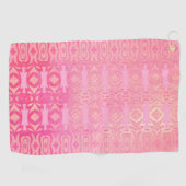 abstract roze patroon golfhanddoek (Horizontaal)