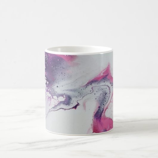 Abstract roze patroon. koffiemok (Center)