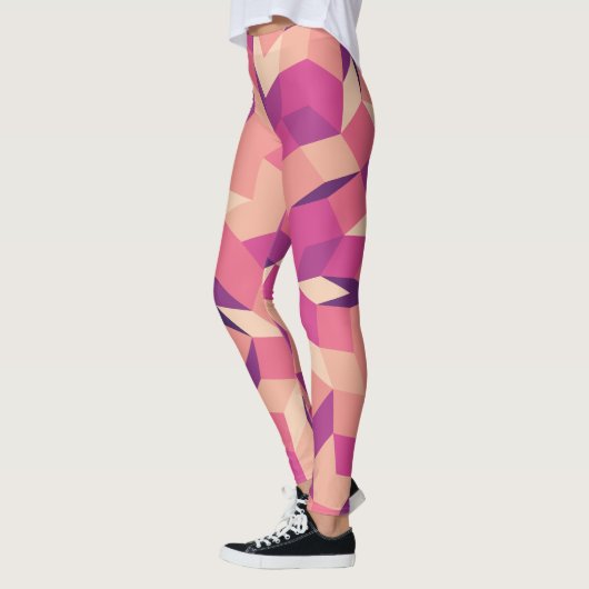Abstract roze patroon leggings (Links)