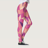 Abstract roze patroon leggings (Rechts)