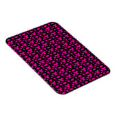 Abstract roze patroon magneet (Rechterzijde)