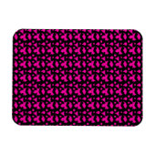 Abstract roze patroon magneet (Horizontaal)