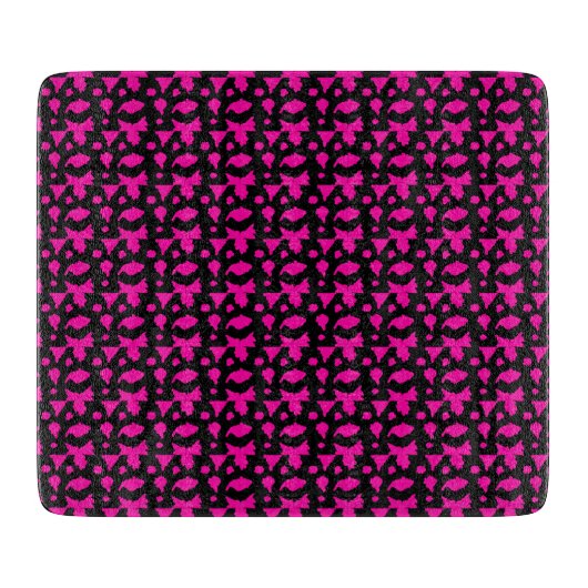 Abstract Roze Patroon Snijplank (Voorkant)