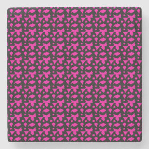 Abstract Roze Patroon Stenen Onderzetter