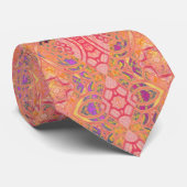 abstract roze patroon stropdas (Opgerold)