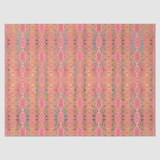 abstract roze patroon tissuepapier (Voorkant)
