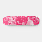 Abstract roze patroonskateboard persoonlijk skateboard (Horizontaal)