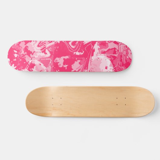 Abstract roze patroonskateboard persoonlijk skateboard (Horizontaal)