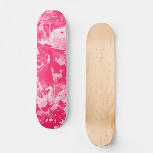 Abstract roze patroonskateboard persoonlijk skateboard (Voorkant)