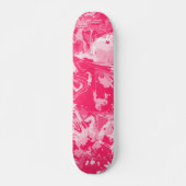 Abstract roze patroonskateboard persoonlijk skateboard (Voorkant)