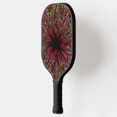 Abstract roze pekelpedaaltje pickleball paddle (Links)