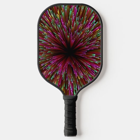 Abstract roze pekelpedaaltje pickleball paddle (Voorkant)