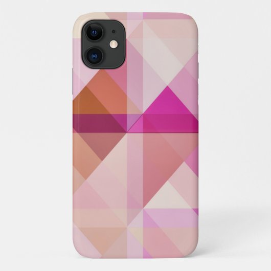 Abstract roze perzik geometrische telefoonhoes Case-Mate iPhone case (Achterkant)