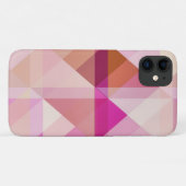Abstract roze perzik geometrische telefoonhoes Case-Mate iPhone case (Achterkant (horizontaal))