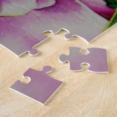 Abstract roze pioen bloemenschilderij waterverf legpuzzel (Zijkant)