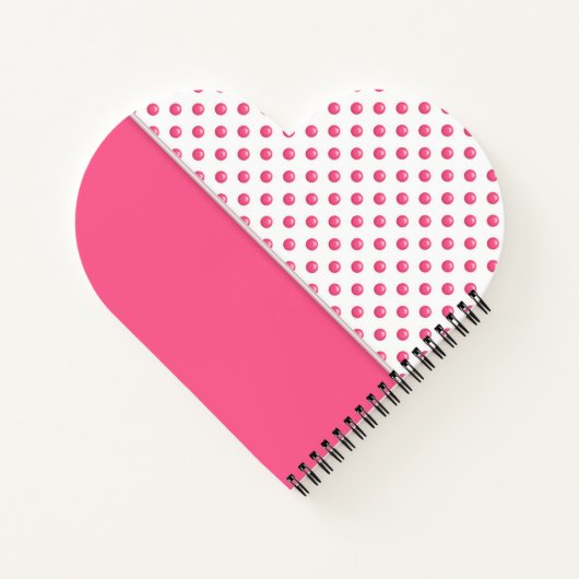 Abstract roze poolpuntontwerp notitieboek (Achterkant)