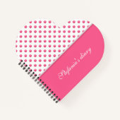 Abstract roze poolpuntontwerp notitieboek (Voorkant)