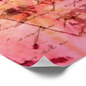 Abstract roze poster (Hoek)