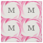 Abstract roze rondzendmonogram stof (Swatch)